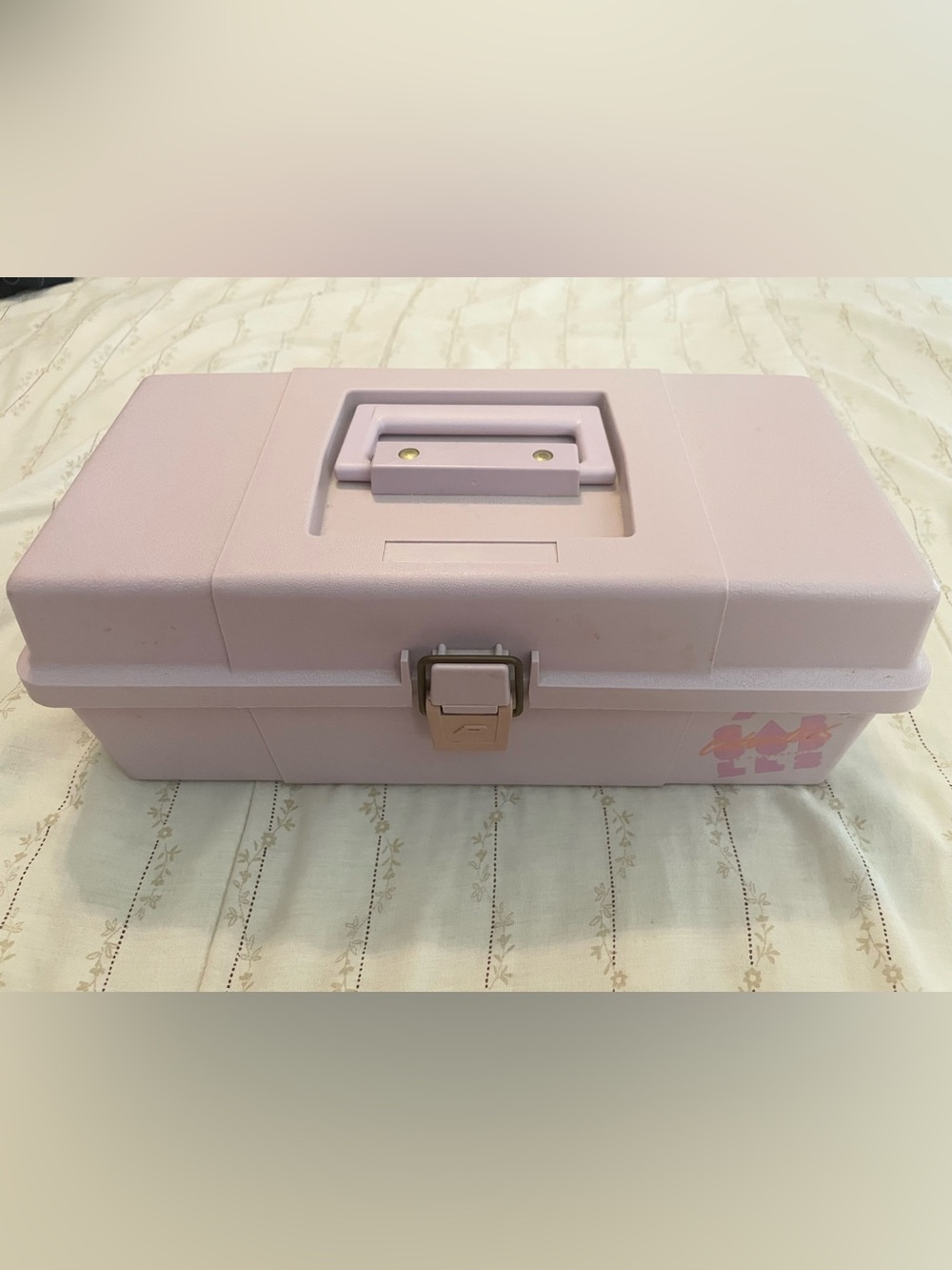 Vintage Caboodles Makeup Cosmetic Case Plano 1980s Tackle Box Purple